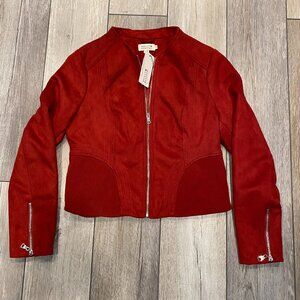 NWT Molly Bracken Fitted Suede Jacket - Women's Large